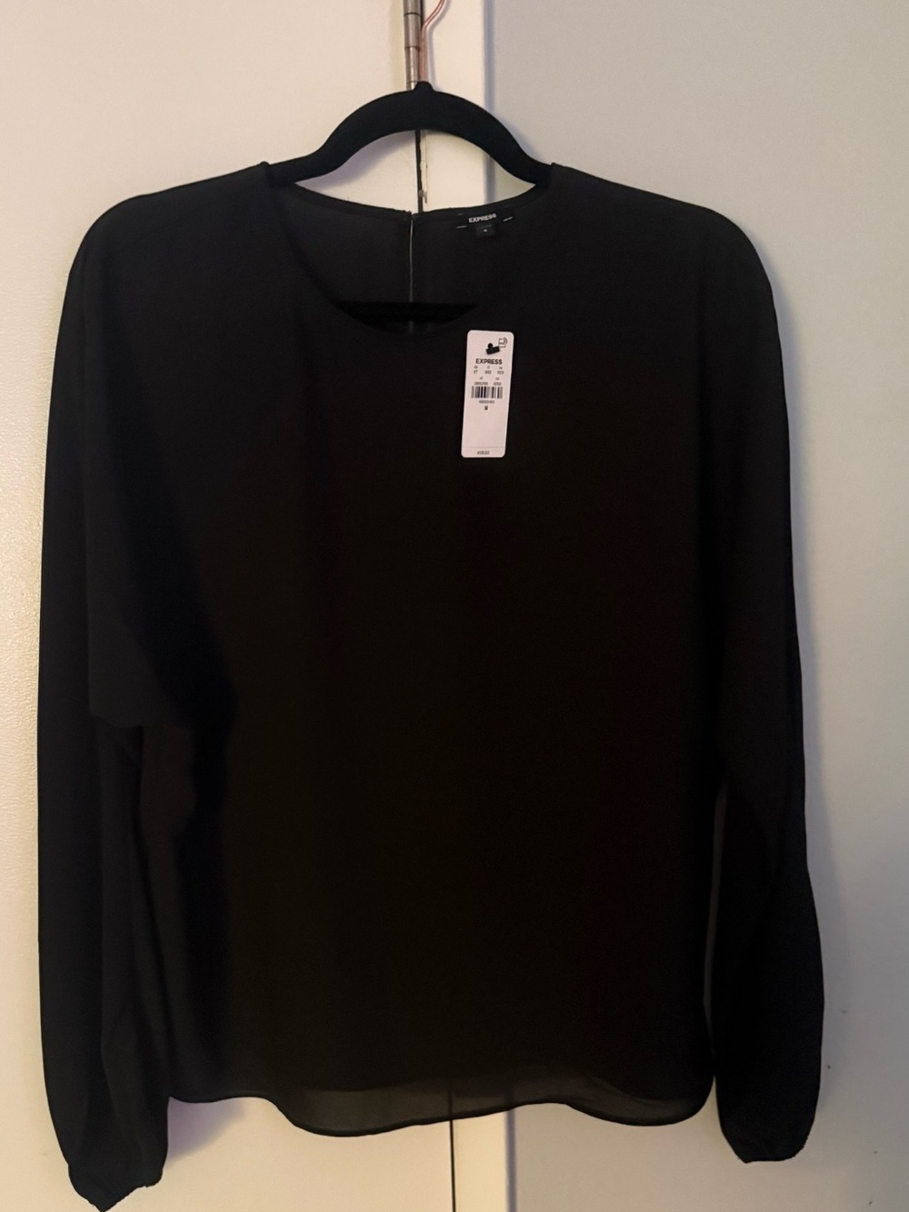 Express Black Long-Sleeve Women's Tee